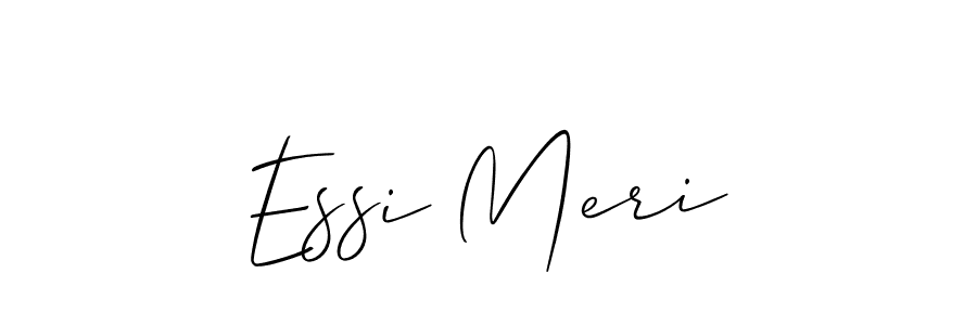 How to make Essi Meri name signature. Use Allison_Script style for creating short signs online. This is the latest handwritten sign. Essi Meri signature style 2 images and pictures png