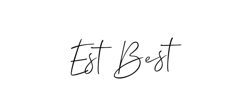 Make a beautiful signature design for name Est Best. Use this online signature maker to create a handwritten signature for free. Est Best signature style 2 images and pictures png