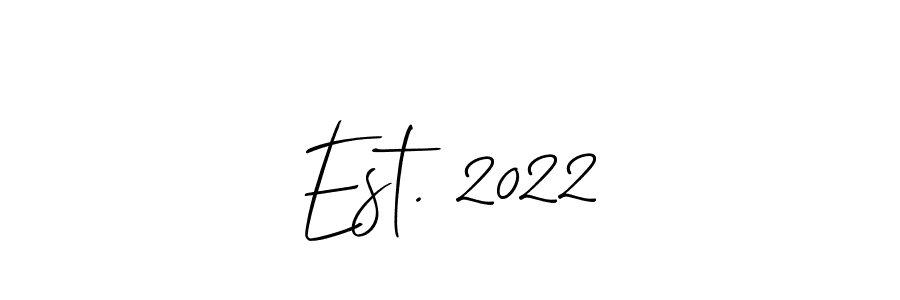 You can use this online signature creator to create a handwritten signature for the name Est. 2022. This is the best online autograph maker. Est. 2022 signature style 2 images and pictures png
