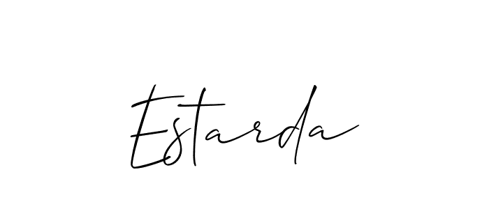 Estarda stylish signature style. Best Handwritten Sign (Allison_Script) for my name. Handwritten Signature Collection Ideas for my name Estarda. Estarda signature style 2 images and pictures png
