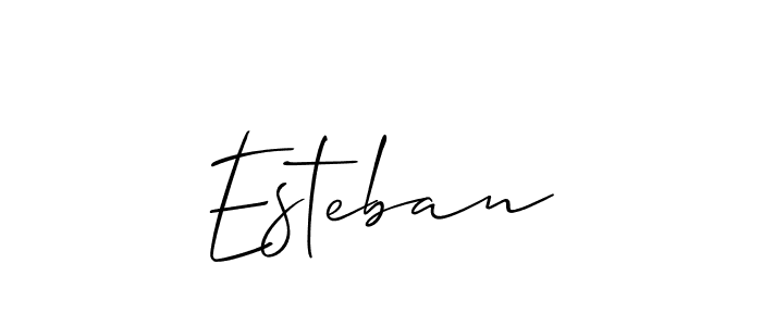 How to make Esteban name signature. Use Allison_Script style for creating short signs online. This is the latest handwritten sign. Esteban signature style 2 images and pictures png