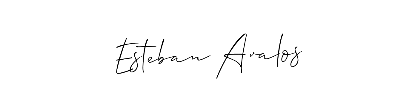 It looks lik you need a new signature style for name Esteban Avalos. Design unique handwritten (Allison_Script) signature with our free signature maker in just a few clicks. Esteban Avalos signature style 2 images and pictures png