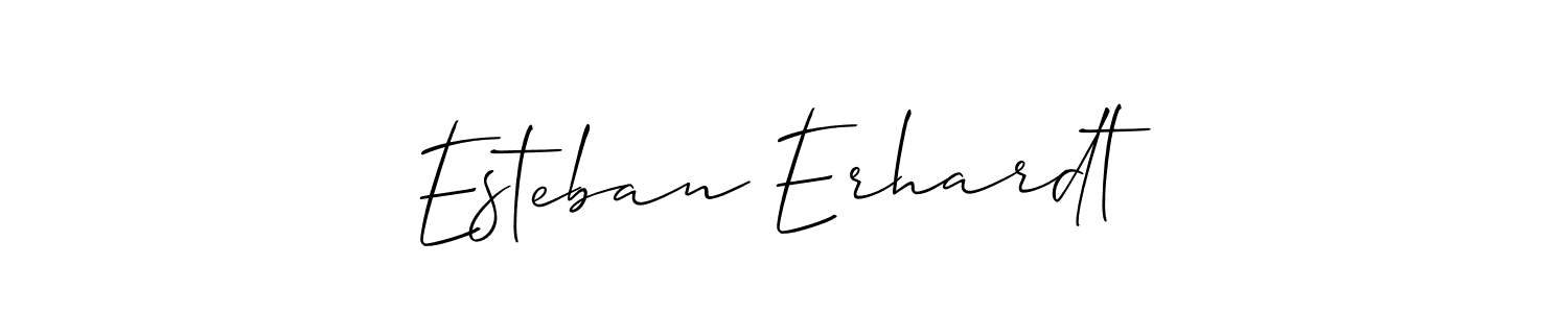 Allison_Script is a professional signature style that is perfect for those who want to add a touch of class to their signature. It is also a great choice for those who want to make their signature more unique. Get Esteban Erhardt name to fancy signature for free. Esteban Erhardt signature style 2 images and pictures png