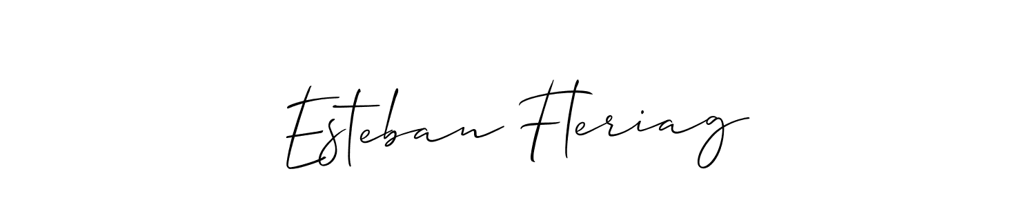 How to make Esteban Fleriag signature? Allison_Script is a professional autograph style. Create handwritten signature for Esteban Fleriag name. Esteban Fleriag signature style 2 images and pictures png