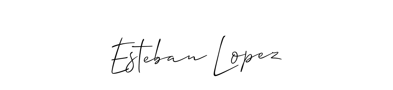 It looks lik you need a new signature style for name Esteban Lopez. Design unique handwritten (Allison_Script) signature with our free signature maker in just a few clicks. Esteban Lopez signature style 2 images and pictures png