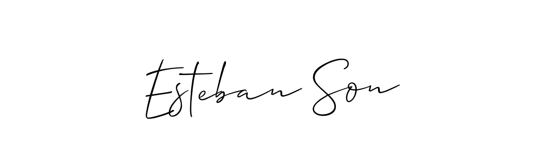 How to make Esteban Son signature? Allison_Script is a professional autograph style. Create handwritten signature for Esteban Son name. Esteban Son signature style 2 images and pictures png