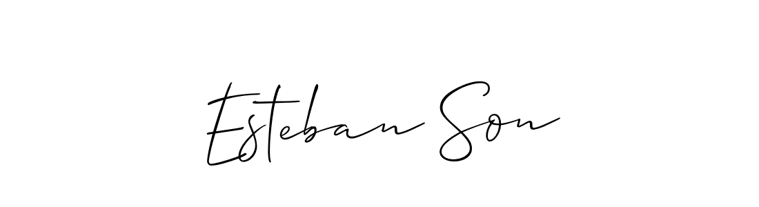 How to make Esteban Son signature? Allison_Script is a professional autograph style. Create handwritten signature for Esteban Son name. Esteban Son signature style 2 images and pictures png