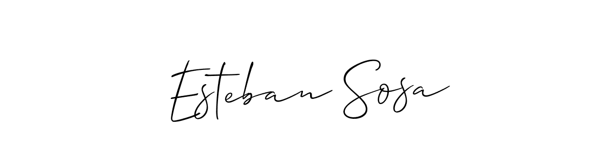 Also You can easily find your signature by using the search form. We will create Esteban Sosa name handwritten signature images for you free of cost using Allison_Script sign style. Esteban Sosa signature style 2 images and pictures png