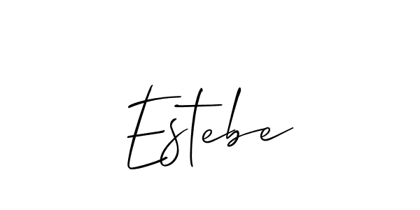 Best and Professional Signature Style for Estebe. Allison_Script Best Signature Style Collection. Estebe signature style 2 images and pictures png