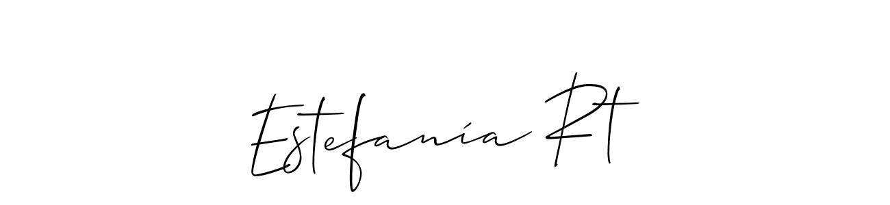 You should practise on your own different ways (Allison_Script) to write your name (Estefanía Rt) in signature. don't let someone else do it for you. Estefanía Rt signature style 2 images and pictures png