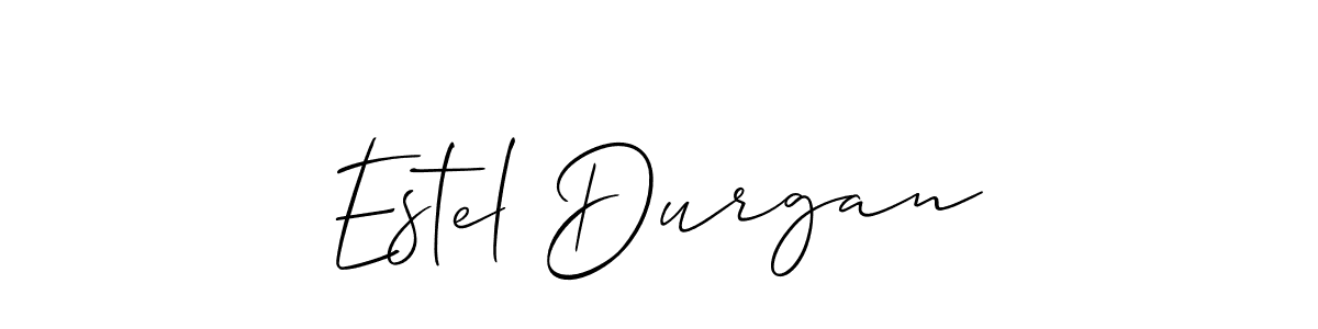 Similarly Allison_Script is the best handwritten signature design. Signature creator online .You can use it as an online autograph creator for name Estel Durgan. Estel Durgan signature style 2 images and pictures png