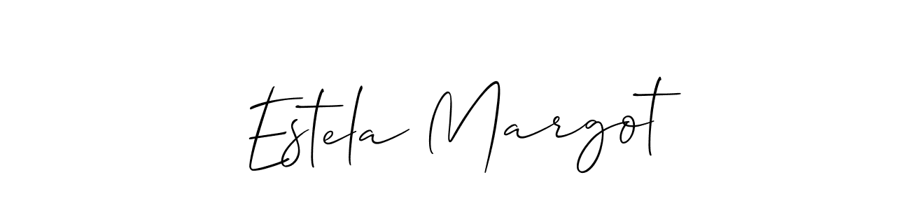 See photos of Estela Margot official signature by Spectra . Check more albums & portfolios. Read reviews & check more about Allison_Script font. Estela Margot signature style 2 images and pictures png
