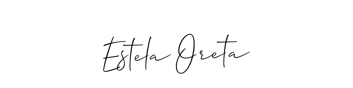How to Draw Estela Oreta signature style? Allison_Script is a latest design signature styles for name Estela Oreta. Estela Oreta signature style 2 images and pictures png