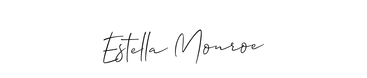 This is the best signature style for the Estella Monroe name. Also you like these signature font (Allison_Script). Mix name signature. Estella Monroe signature style 2 images and pictures png