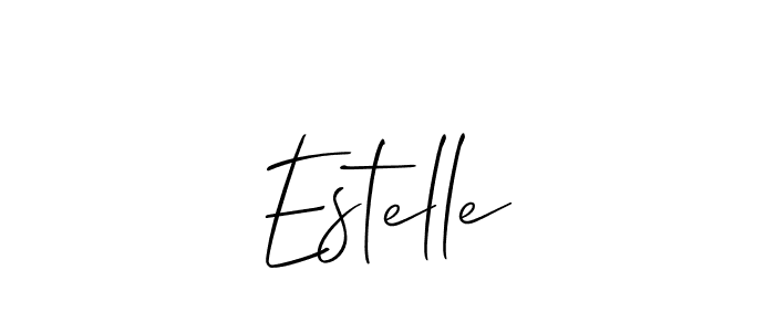 Make a beautiful signature design for name Estelle. With this signature (Allison_Script) style, you can create a handwritten signature for free. Estelle signature style 2 images and pictures png