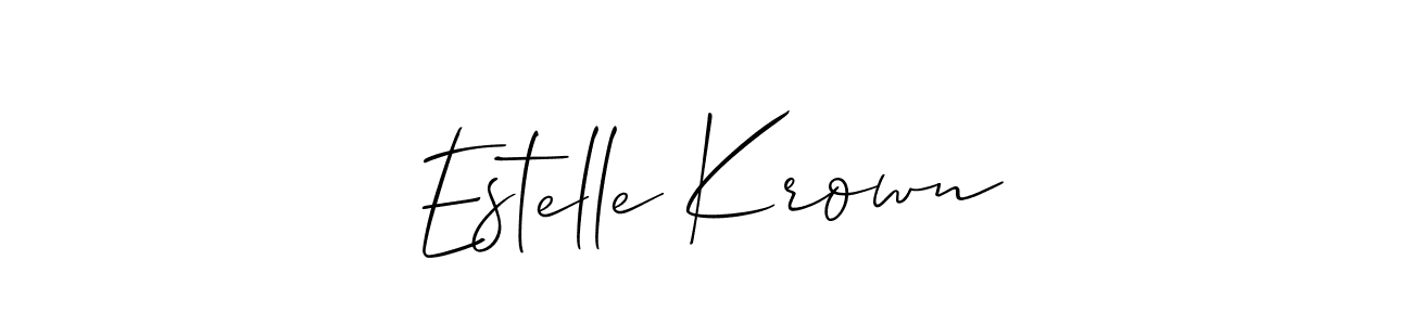 Once you've used our free online signature maker to create your best signature Allison_Script style, it's time to enjoy all of the benefits that Estelle Krown name signing documents. Estelle Krown signature style 2 images and pictures png