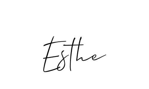 It looks lik you need a new signature style for name Esthe. Design unique handwritten (Allison_Script) signature with our free signature maker in just a few clicks. Esthe signature style 2 images and pictures png