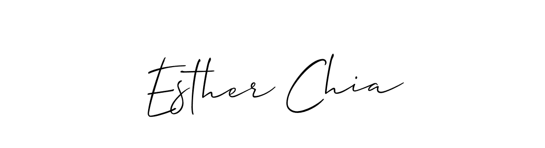 How to Draw Esther Chia signature style? Allison_Script is a latest design signature styles for name Esther Chia. Esther Chia signature style 2 images and pictures png