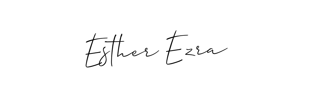 Also we have Esther Ezra name is the best signature style. Create professional handwritten signature collection using Allison_Script autograph style. Esther Ezra signature style 2 images and pictures png