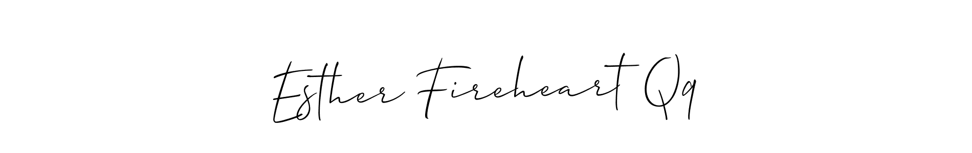 Create a beautiful signature design for name Esther Fireheart Qq. With this signature (Allison_Script) fonts, you can make a handwritten signature for free. Esther Fireheart Qq signature style 2 images and pictures png