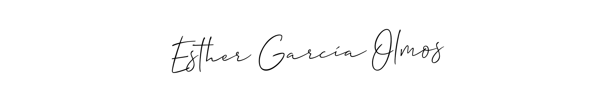 How to Draw Esther García Olmos signature style? Allison_Script is a latest design signature styles for name Esther García Olmos. Esther García Olmos signature style 2 images and pictures png