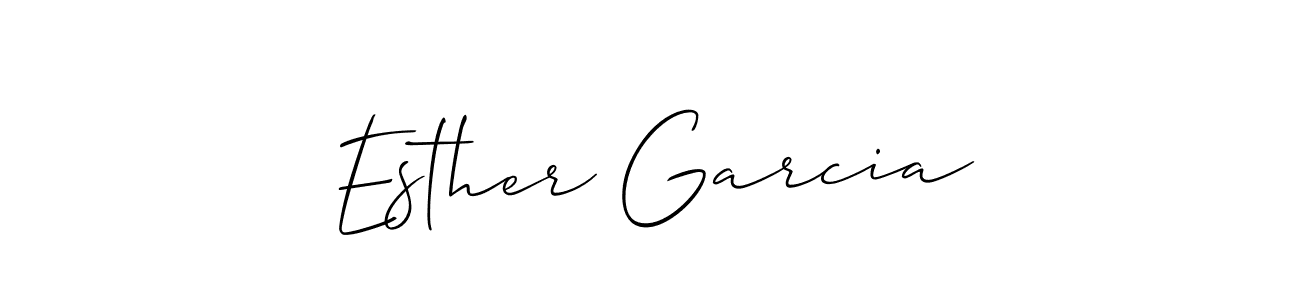 How to make Esther Garcia signature? Allison_Script is a professional autograph style. Create handwritten signature for Esther Garcia name. Esther Garcia signature style 2 images and pictures png