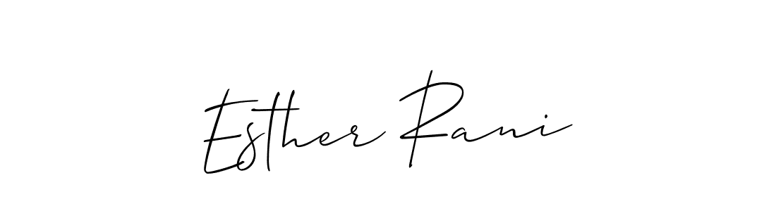 Here are the top 10 professional signature styles for the name Esther Rani. These are the best autograph styles you can use for your name. Esther Rani signature style 2 images and pictures png