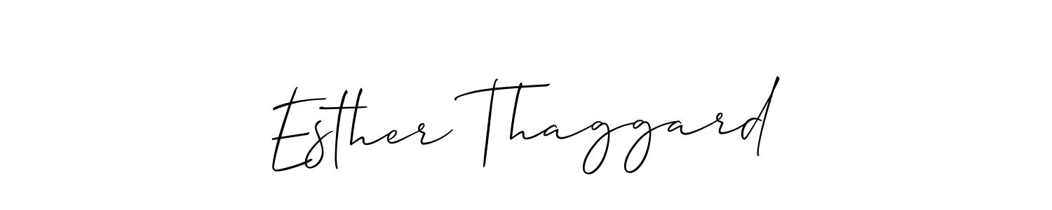 It looks lik you need a new signature style for name Esther Thaggard. Design unique handwritten (Allison_Script) signature with our free signature maker in just a few clicks. Esther Thaggard signature style 2 images and pictures png