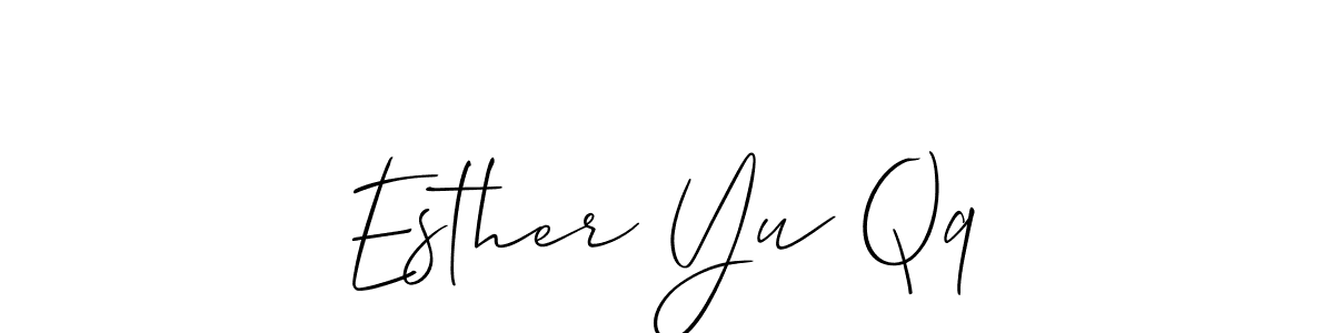 How to Draw Esther Yu Qq signature style? Allison_Script is a latest design signature styles for name Esther Yu Qq. Esther Yu Qq signature style 2 images and pictures png