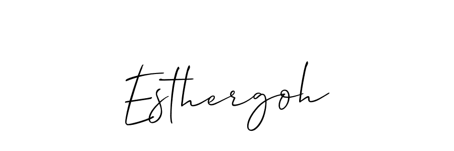 Also we have Esthergoh name is the best signature style. Create professional handwritten signature collection using Allison_Script autograph style. Esthergoh signature style 2 images and pictures png