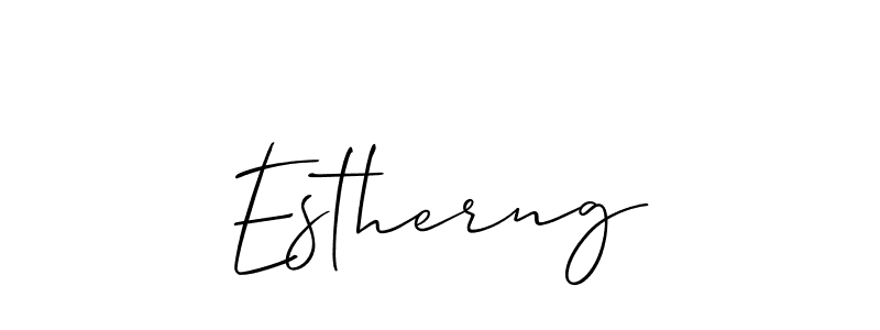 Make a beautiful signature design for name Estherng. With this signature (Allison_Script) style, you can create a handwritten signature for free. Estherng signature style 2 images and pictures png