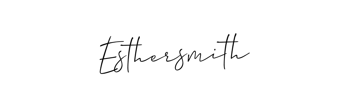 Allison_Script is a professional signature style that is perfect for those who want to add a touch of class to their signature. It is also a great choice for those who want to make their signature more unique. Get Esthersmith name to fancy signature for free. Esthersmith signature style 2 images and pictures png