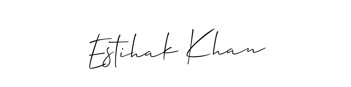 Estihak Khan stylish signature style. Best Handwritten Sign (Allison_Script) for my name. Handwritten Signature Collection Ideas for my name Estihak Khan. Estihak Khan signature style 2 images and pictures png