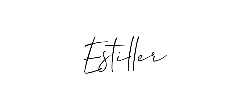 Best and Professional Signature Style for Estiller. Allison_Script Best Signature Style Collection. Estiller signature style 2 images and pictures png