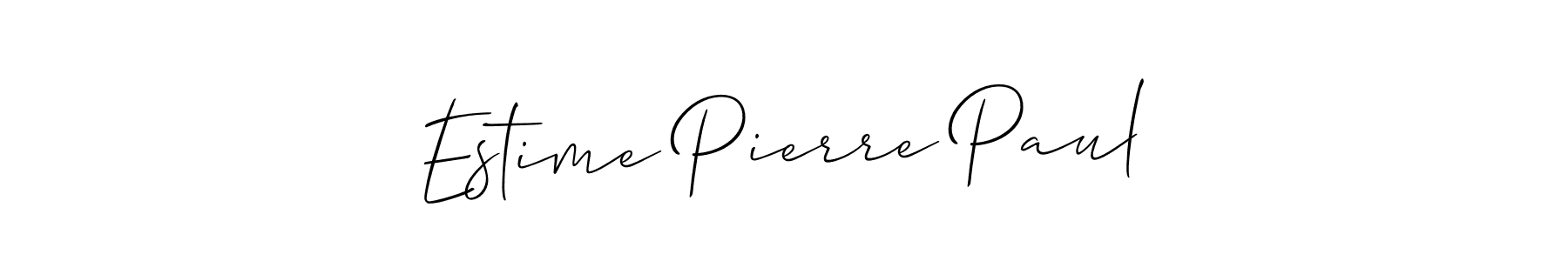 How to Draw Estime Pierre Paul signature style? Allison_Script is a latest design signature styles for name Estime Pierre Paul. Estime Pierre Paul signature style 2 images and pictures png