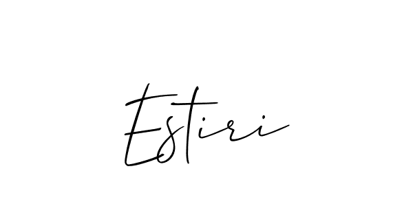 Best and Professional Signature Style for Estiri. Allison_Script Best Signature Style Collection. Estiri signature style 2 images and pictures png