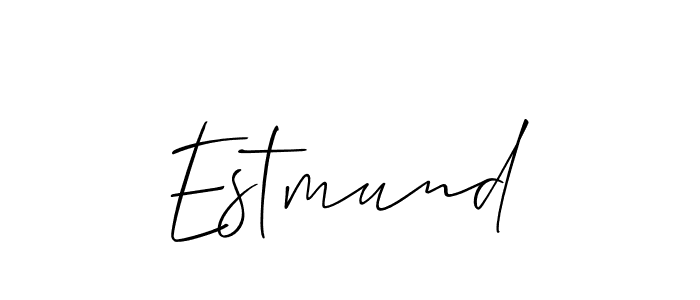 How to make Estmund name signature. Use Allison_Script style for creating short signs online. This is the latest handwritten sign. Estmund signature style 2 images and pictures png