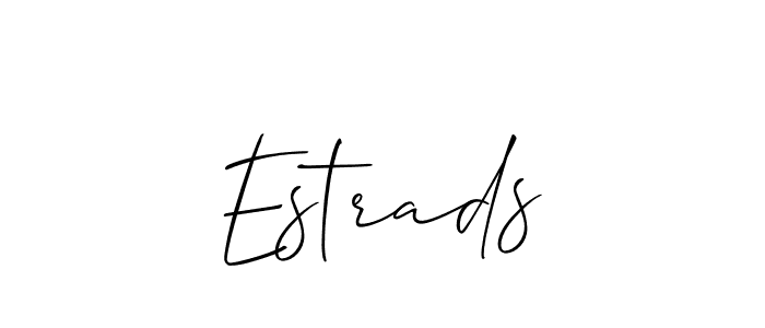 Make a beautiful signature design for name Estrads. Use this online signature maker to create a handwritten signature for free. Estrads signature style 2 images and pictures png