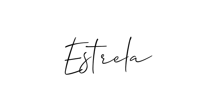 Best and Professional Signature Style for Estrela. Allison_Script Best Signature Style Collection. Estrela signature style 2 images and pictures png