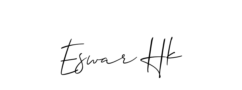 Best and Professional Signature Style for Eswar Hk. Allison_Script Best Signature Style Collection. Eswar Hk signature style 2 images and pictures png