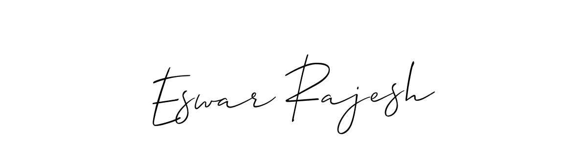How to make Eswar Rajesh name signature. Use Allison_Script style for creating short signs online. This is the latest handwritten sign. Eswar Rajesh signature style 2 images and pictures png