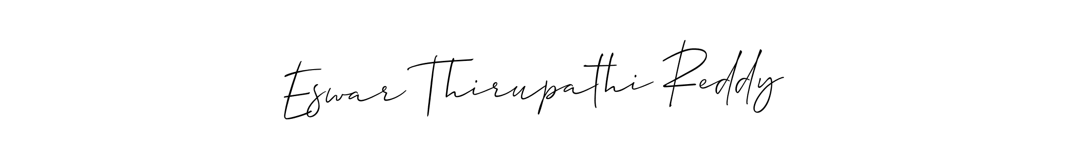 The best way (Allison_Script) to make a short signature is to pick only two or three words in your name. The name Eswar Thirupathi Reddy include a total of six letters. For converting this name. Eswar Thirupathi Reddy signature style 2 images and pictures png