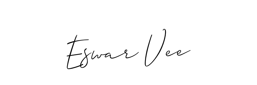 if you are searching for the best signature style for your name Eswar Vee. so please give up your signature search. here we have designed multiple signature styles  using Allison_Script. Eswar Vee signature style 2 images and pictures png