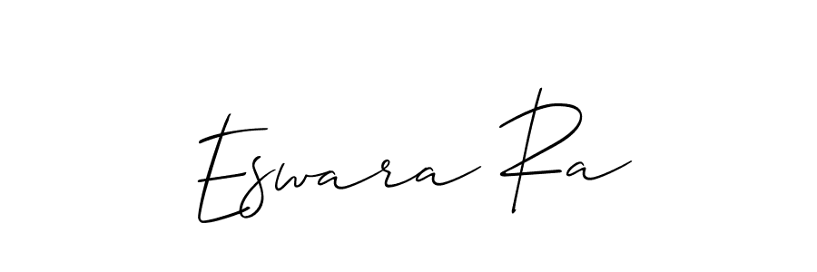You should practise on your own different ways (Allison_Script) to write your name (Eswara Ra) in signature. don't let someone else do it for you. Eswara Ra signature style 2 images and pictures png