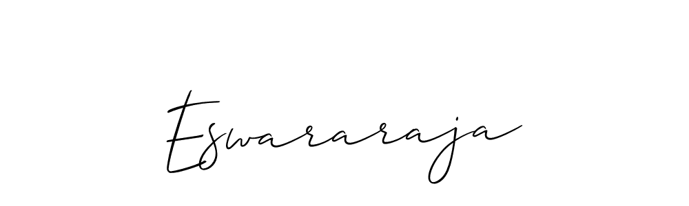 The best way (Allison_Script) to make a short signature is to pick only two or three words in your name. The name Eswararaja include a total of six letters. For converting this name. Eswararaja signature style 2 images and pictures png