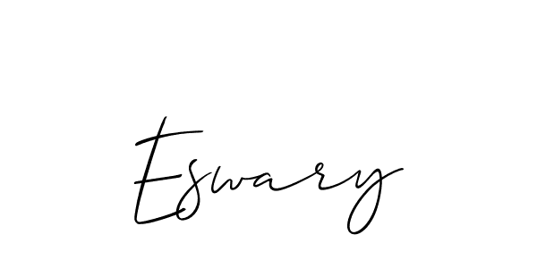 Make a beautiful signature design for name Eswary. With this signature (Allison_Script) style, you can create a handwritten signature for free. Eswary signature style 2 images and pictures png