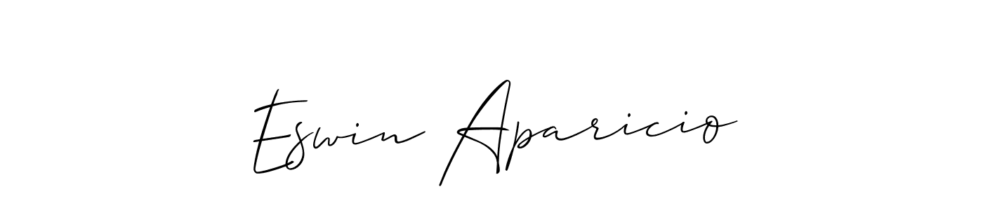 Make a beautiful signature design for name Eswin Aparicio. With this signature (Allison_Script) style, you can create a handwritten signature for free. Eswin Aparicio signature style 2 images and pictures png