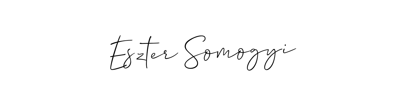 Design your own signature with our free online signature maker. With this signature software, you can create a handwritten (Allison_Script) signature for name Eszter Somogyi. Eszter Somogyi signature style 2 images and pictures png