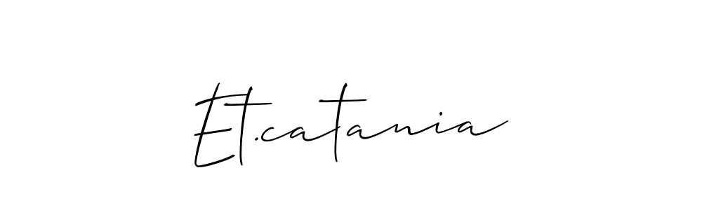 You should practise on your own different ways (Allison_Script) to write your name (Et.catania) in signature. don't let someone else do it for you. Et.catania signature style 2 images and pictures png