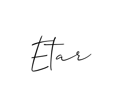 if you are searching for the best signature style for your name Etar. so please give up your signature search. here we have designed multiple signature styles  using Allison_Script. Etar signature style 2 images and pictures png